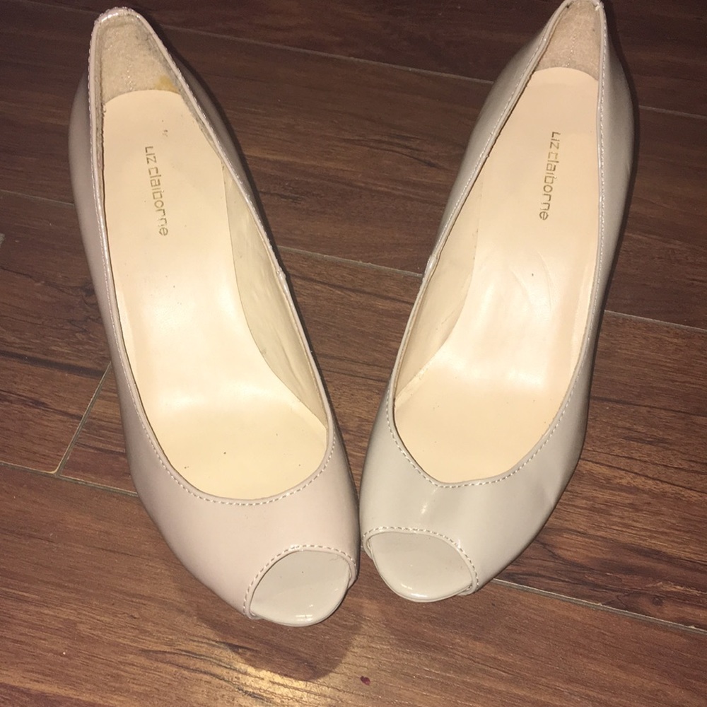Shoes. Heels. Peep toe heels